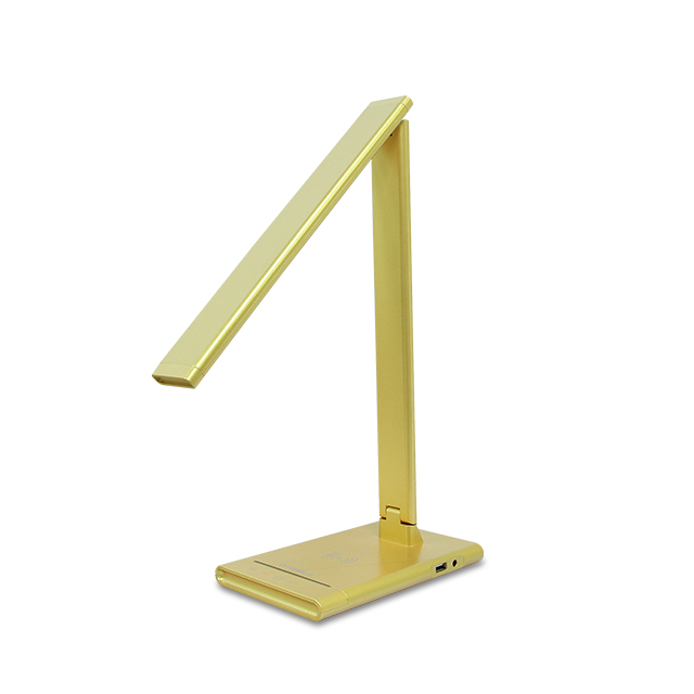 Led Light Gold Table Lamp With App Eyecaring Autodimming Wireless Charging Reading Desk Lamp