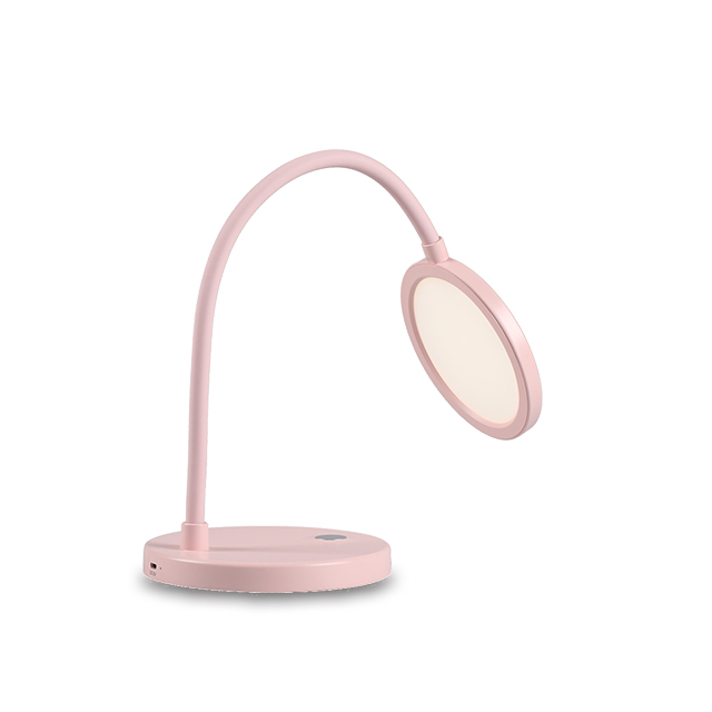 Bedside Reading Lamp With Dimming Functi Circular Living Room Light Rechargeable Reading Desk Lamp