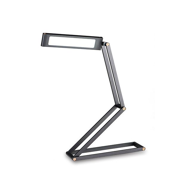 Led Metal Manufacture Curving Swivel Spirale Modern Iron Night Light Foldable Portable Table Desk Lamp