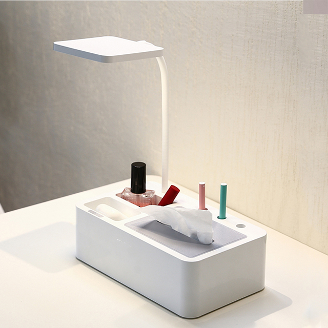 Night Light Indoor Bedroom Led Table Lamp Touch Bedside Modern Design Desk Lamp With Pen Holder