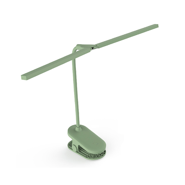 Modern LED Twin Head Stand Touch USB Charging Portable Foldable Double Head Reading Desk Lamp with Battery