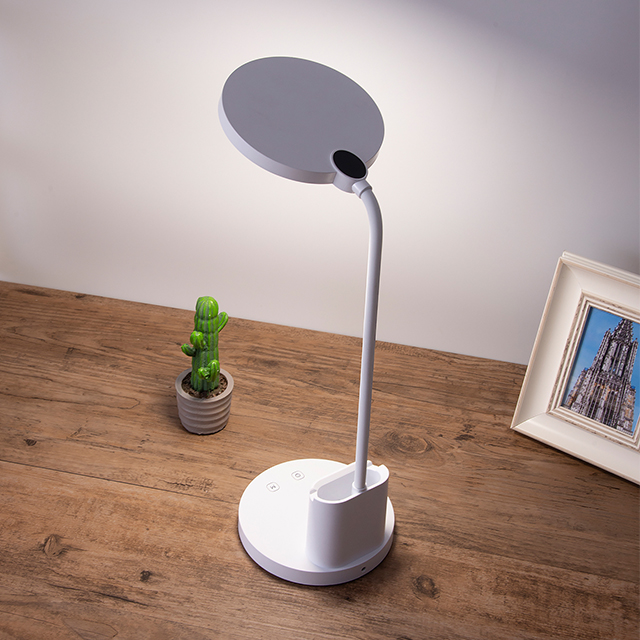 Bedside Table Lamp Portable Nordic Design Lighting Rechargeable Reading Desk Lamp With Pen Holder