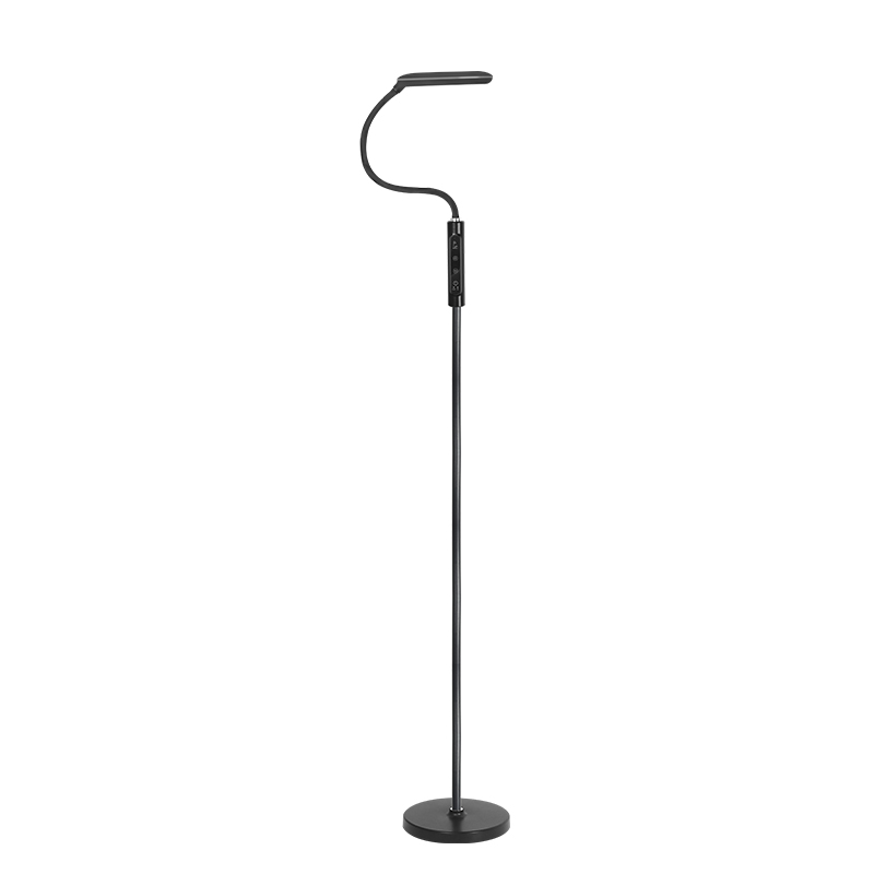 Black Metal Foldable Standing Floor Lamps Led Flexible Magnifying Spotlight Nordic Modern Light Bright Dimming Color Changing with Remote for Living Room Bedroom Office Corner Minimalist Amazon